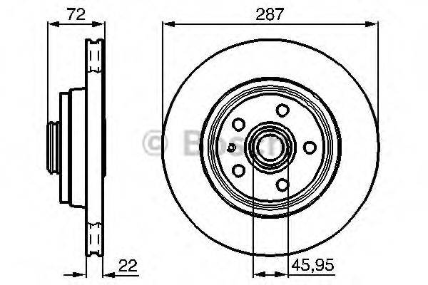 BOSCH 0986478509 гальмівний диск