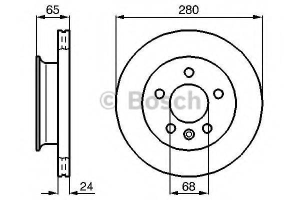 BOSCH 0986478548 гальмівний диск