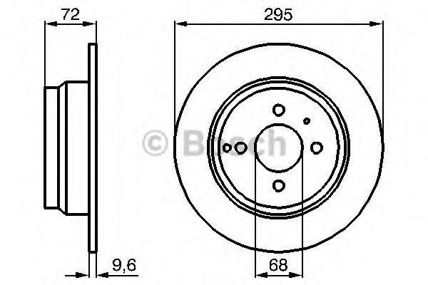 BOSCH 0986478640 гальмівний диск