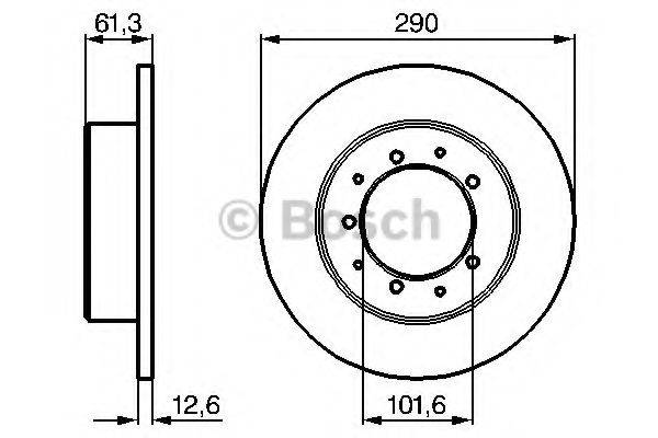 BOSCH 0986478656 гальмівний диск