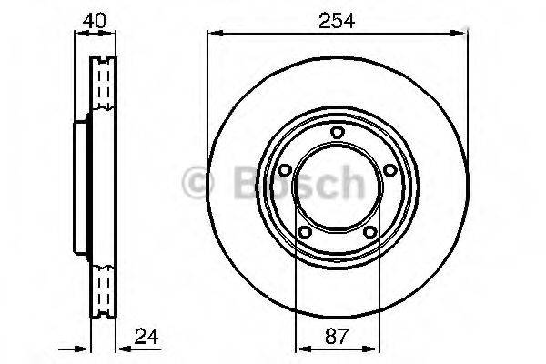 BOSCH 0986478663 гальмівний диск