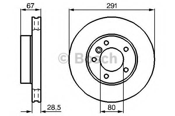 BOSCH 0986478691 гальмівний диск