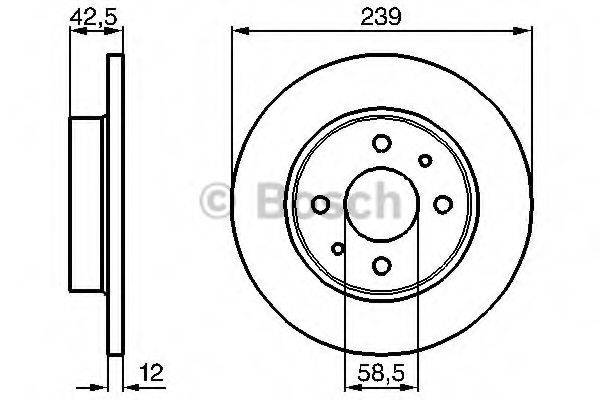 BOSCH 0986478747 гальмівний диск