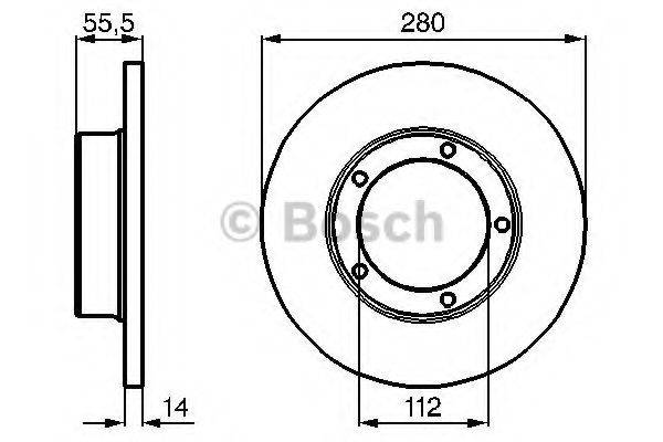 BOSCH 0986478770 гальмівний диск