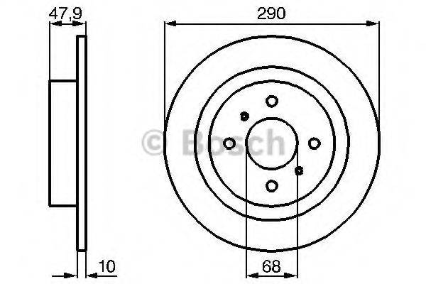 BOSCH 0986478805 гальмівний диск