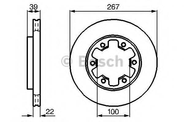 BOSCH 0986478806 гальмівний диск