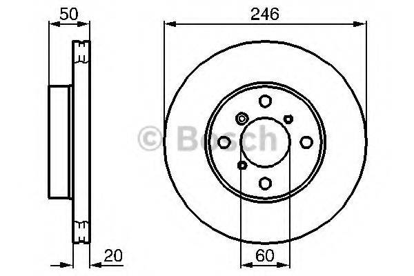 BOSCH 0986478841 гальмівний диск