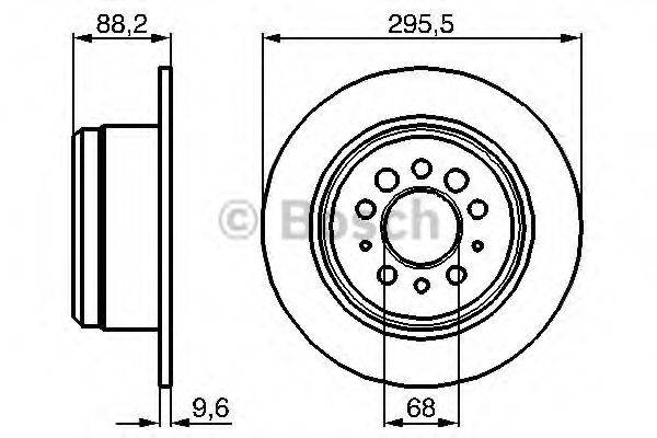 BOSCH 0986478850 гальмівний диск