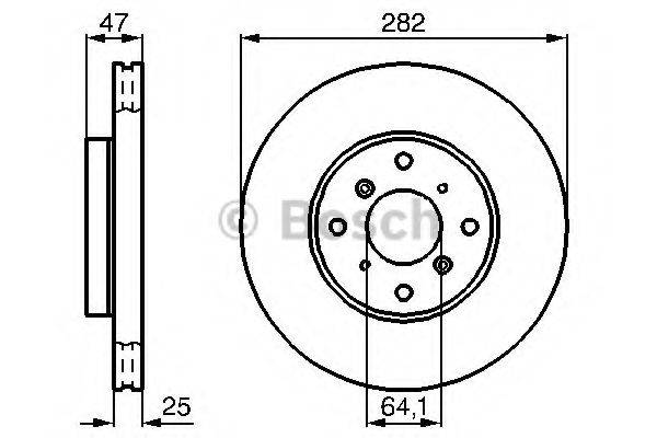 BOSCH 0986478982 гальмівний диск