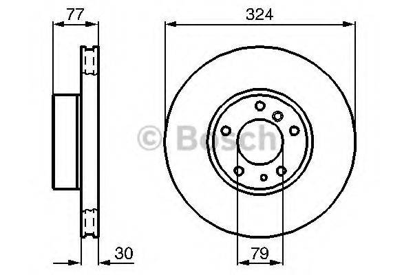 BOSCH 0986479116 гальмівний диск