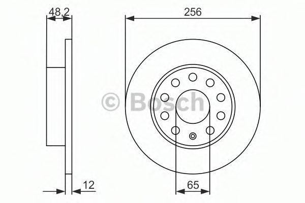 BOSCH 0986479155 гальмівний диск