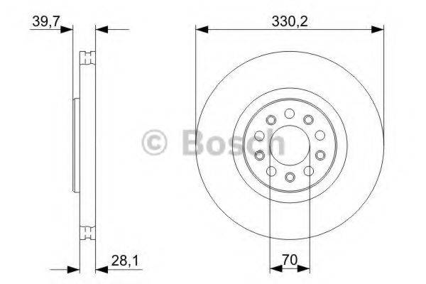 BOSCH 0986479C82 гальмівний диск