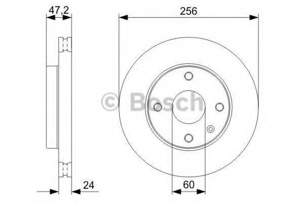 BOSCH 0986479C01 гальмівний диск