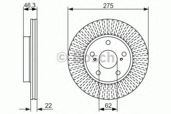 BOSCH 0986479341 гальмівний диск