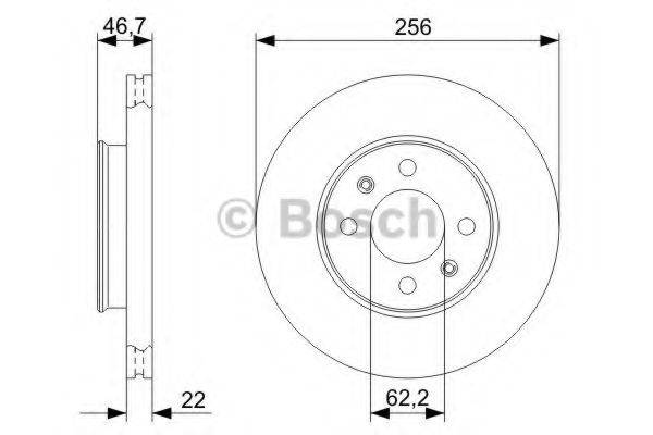 BOSCH 0986479367 гальмівний диск