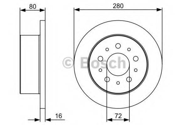 BOSCH 0986479C10 гальмівний диск