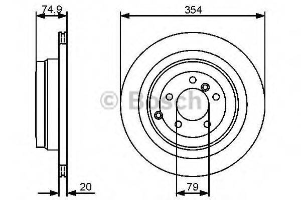 BOSCH 0986479479 гальмівний диск