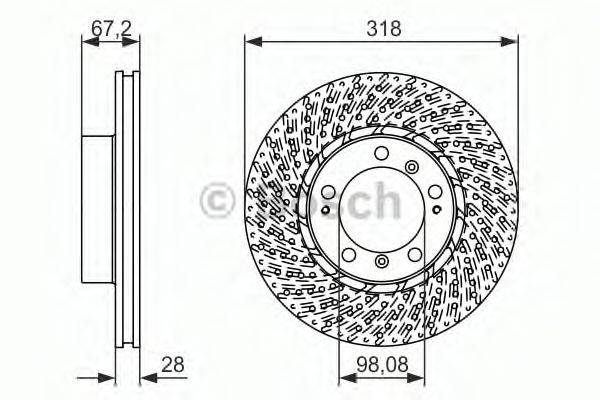 BOSCH 0986479549 гальмівний диск