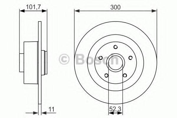 BOSCH 0986479573 гальмівний диск