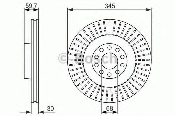 BOSCH 0986479589 гальмівний диск