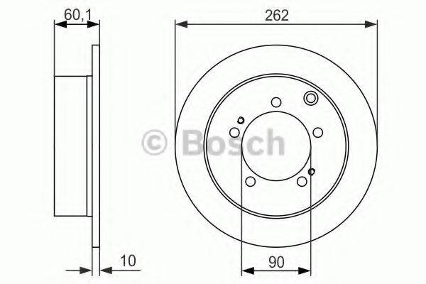 BOSCH 0986479603 гальмівний диск