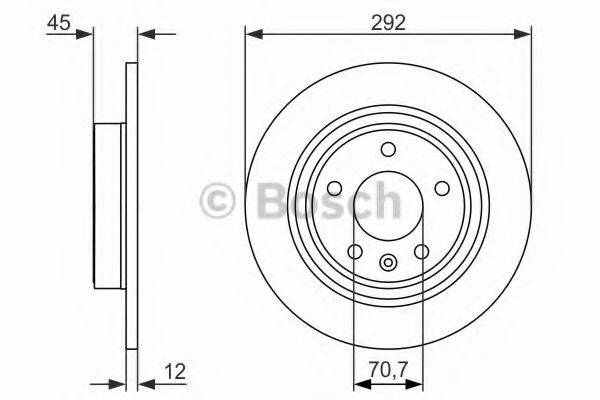 BOSCH 0986479C58 гальмівний диск