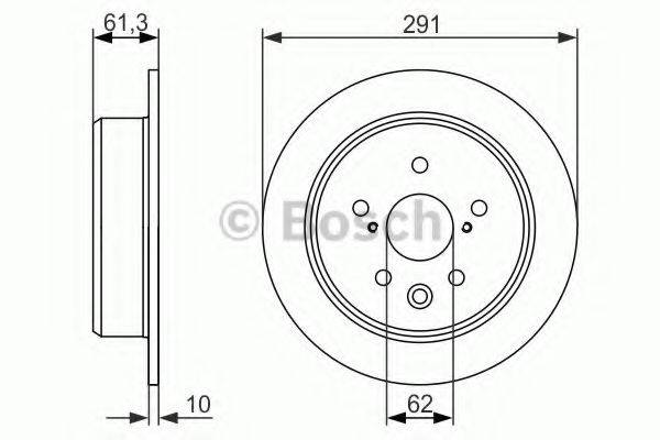 BOSCH 0986479657 гальмівний диск