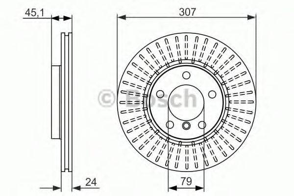 BOSCH 0986479726 гальмівний диск