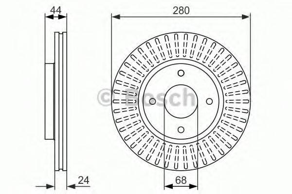 BOSCH 0986479737 гальмівний диск