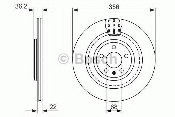 BOSCH 0986479749 гальмівний диск