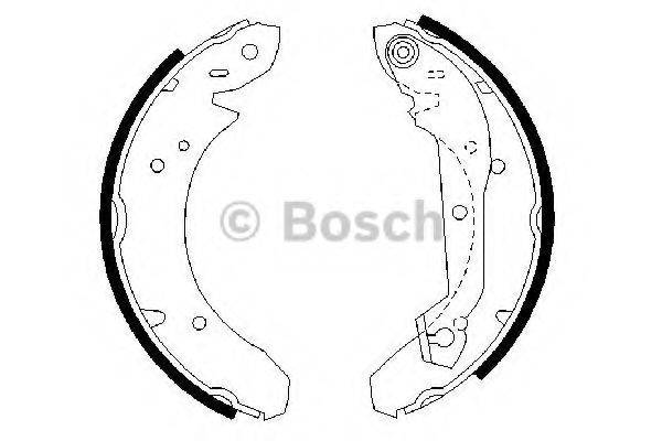 BOSCH 0986487048 Комплект гальмівних колодок