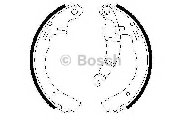 BOSCH 0986487069 Комплект гальмівних колодок