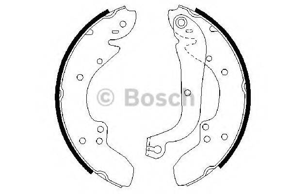 BOSCH 0986487128 Комплект гальмівних колодок