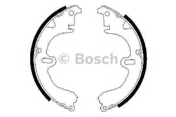 BOSCH 0986487203 Комплект гальмівних колодок