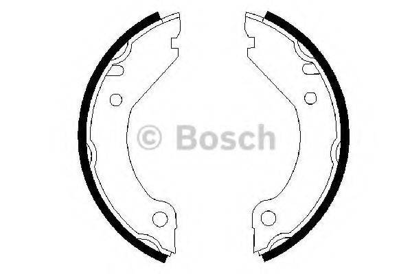 BOSCH 0986487215 Комплект гальмівних колодок, стоянкова гальмівна система