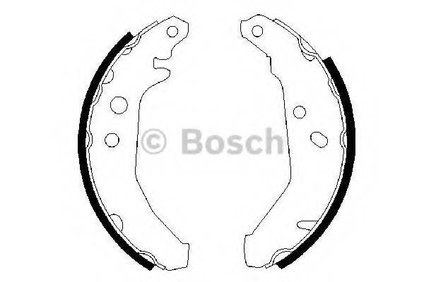 BOSCH 0986487228 Комплект гальмівних колодок