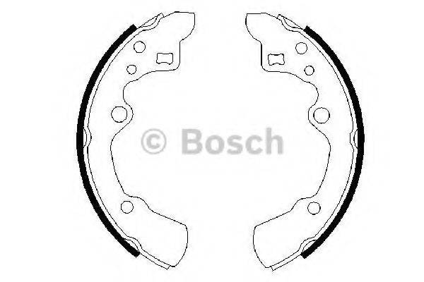 BOSCH 0986487258 Комплект гальмівних колодок