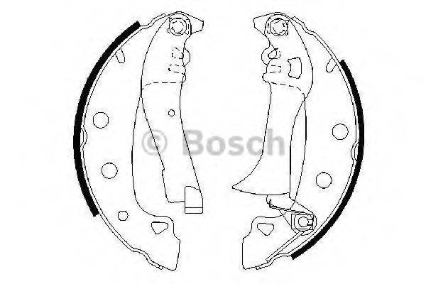 BOSCH 0986487285 Комплект гальмівних колодок