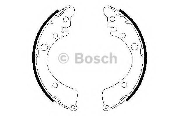 BOSCH 0986487302 Комплект гальмівних колодок