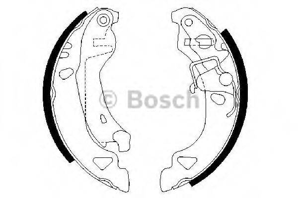 BOSCH 0986487317 Комплект гальмівних колодок