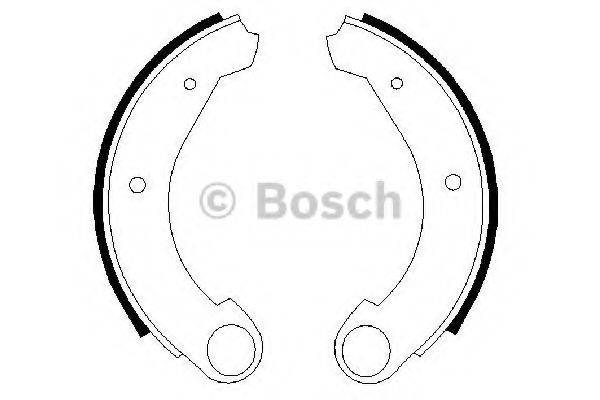 BOSCH 0986487322 Комплект гальмівних колодок