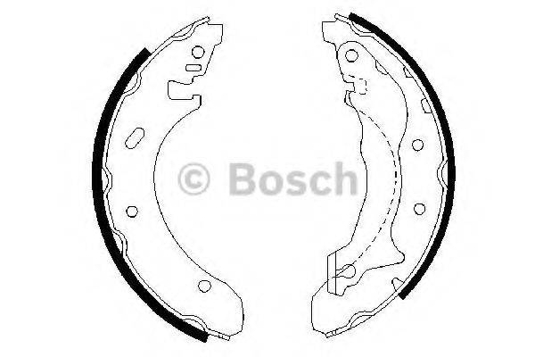 BOSCH 0986487330 Комплект гальмівних колодок