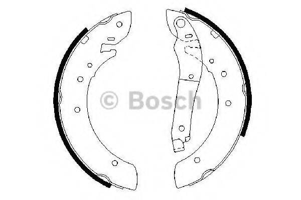 BOSCH 0986487341 Комплект гальмівних колодок