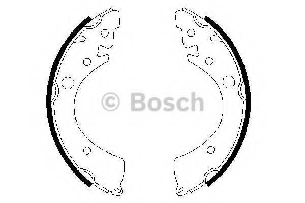 BOSCH 0986487356 Комплект гальмівних колодок