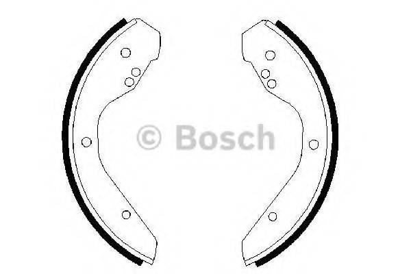 BOSCH 0986487386 Комплект гальмівних колодок