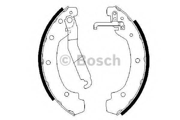 BOSCH 0986487389 Комплект гальмівних колодок