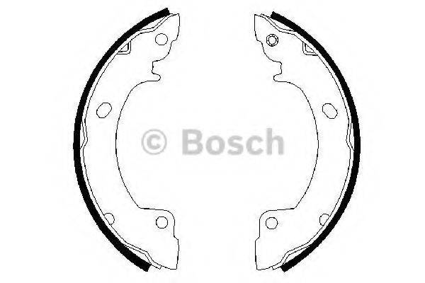 BOSCH 0986487399 Комплект гальмівних колодок