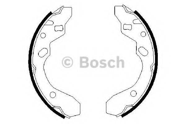 BOSCH 0986487417 Комплект гальмівних колодок