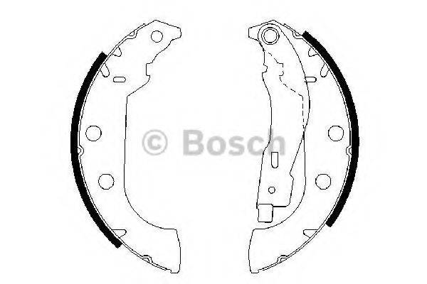 BOSCH 0986487567 Комплект гальмівних колодок