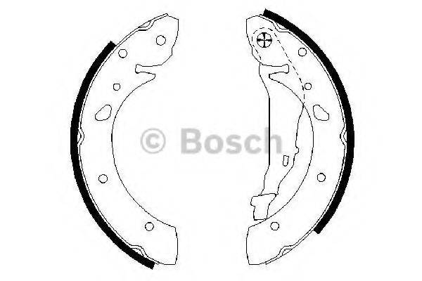 BOSCH 0986487572 Комплект гальмівних колодок